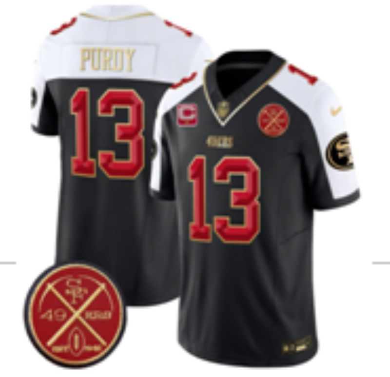 Men Nike San Francisco 49ers #13 Purdy black Limited NFL 2025 Jersey 0054->san francisco 49ers->NFL Jersey